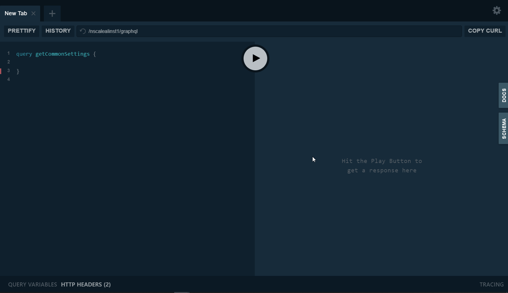 graphql CommonSetting